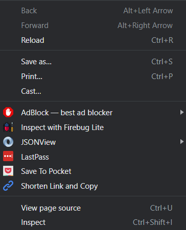 view page source